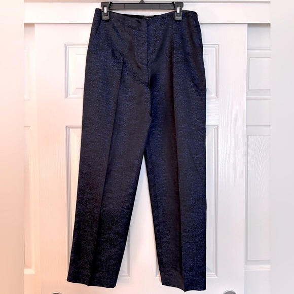 Giorgio Armani 100% Silk Snake-Print Trousers